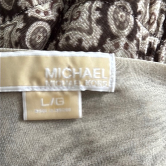 Micheal Kors Brown & Cream Patterned Dress - Picture 5 of 10
